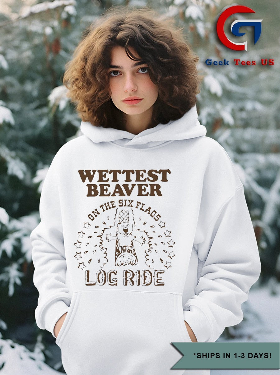 Wettest beaver on the amusement park log ride shirt Unisex , , , Long Sleeve Tee