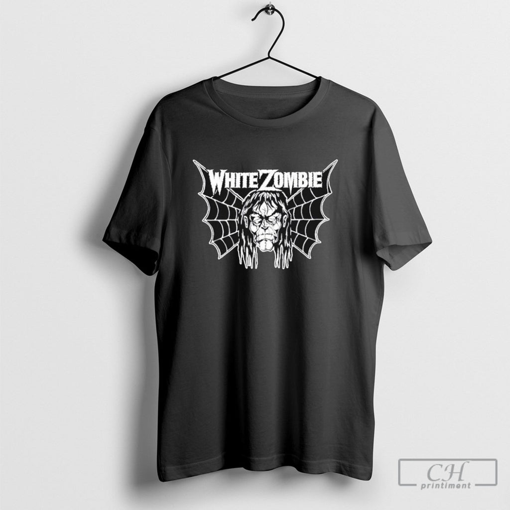 White Zombie Bat Face Logo Shirts