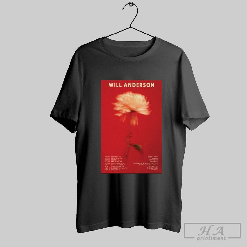 Will Anderson Tour October 2025 Dates T Shirts