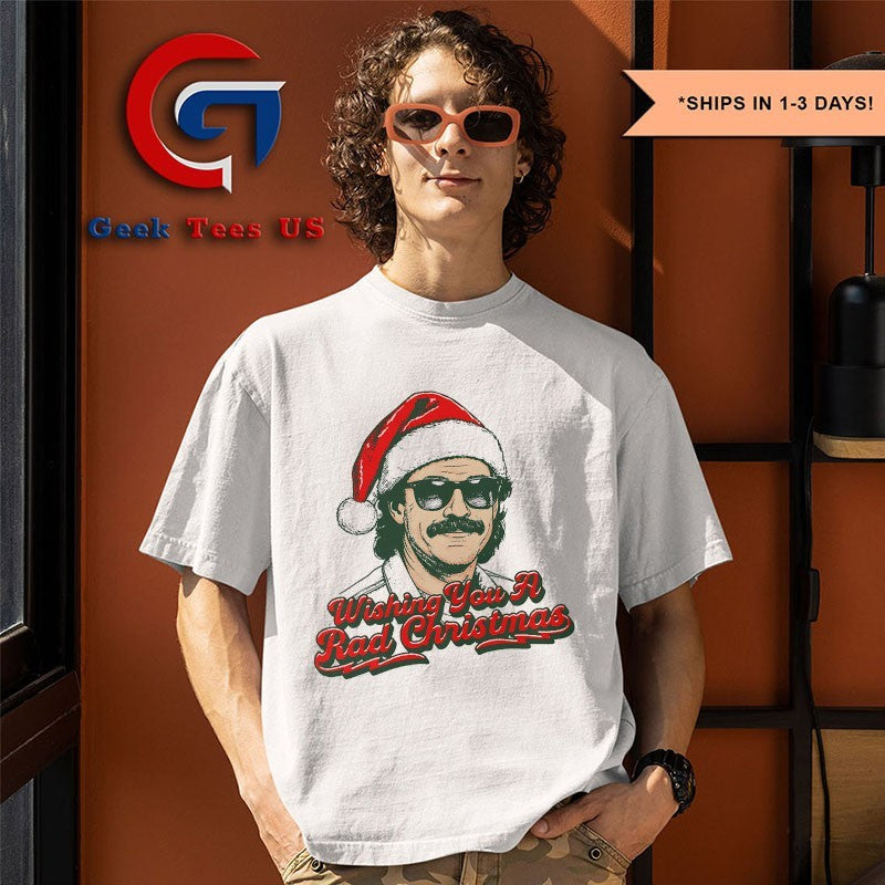Wishing you a rad Christmas shirt Unisex , , , Long Sleeve Tee