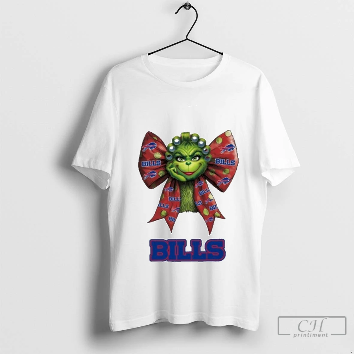 Women Grinch Bow Tie Bills Logo
