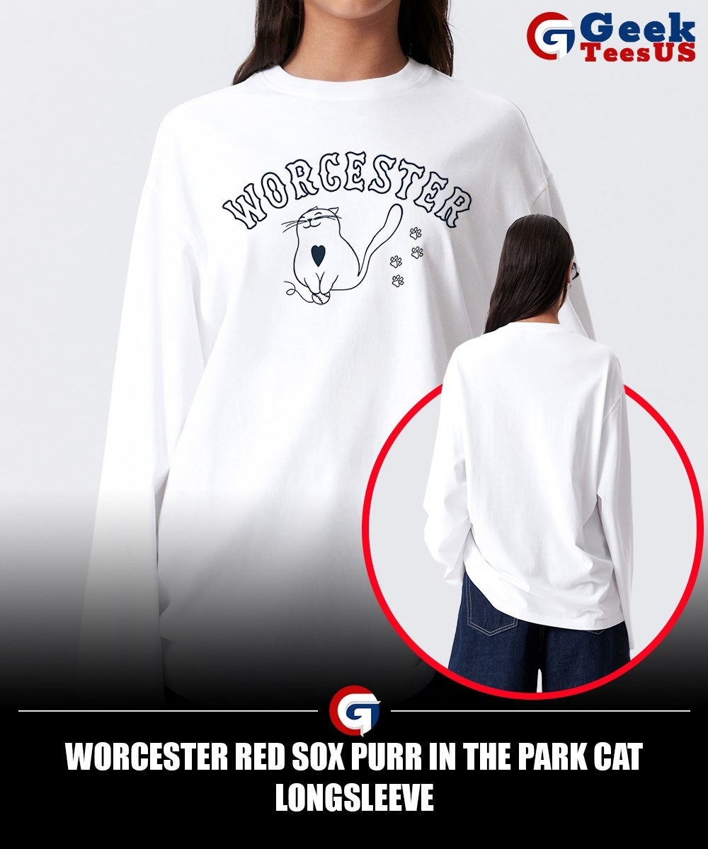 Worcester Red Sox purr in the park cat shirt Unisex , , , Long Sleeve Tee