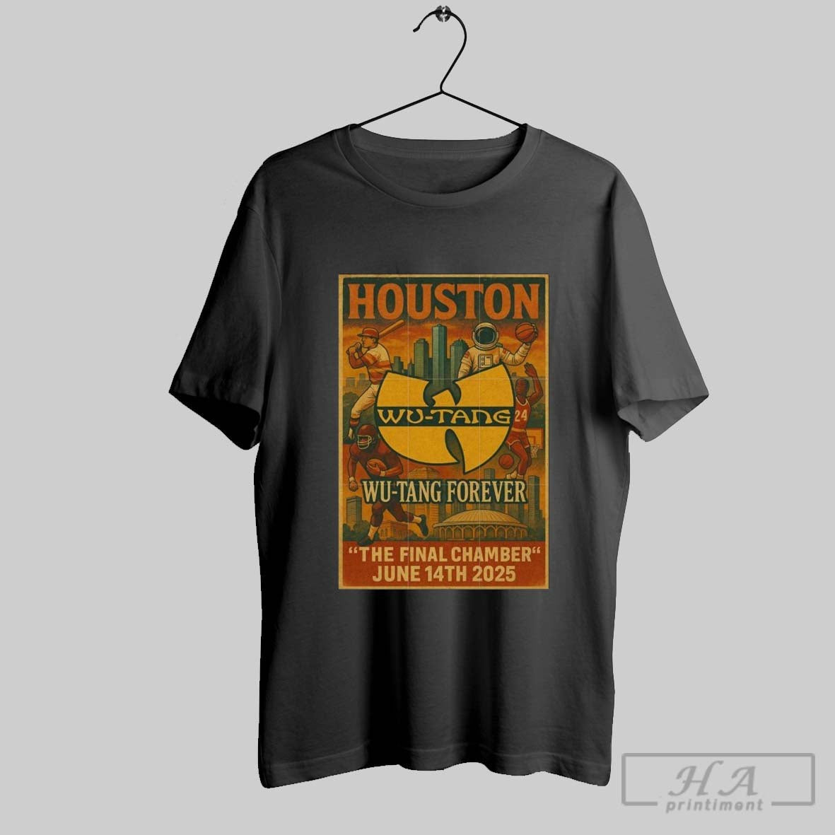 Wu Tang Clan Forever The Final Chamber June 14th 2025 Houston Tx T Shirts