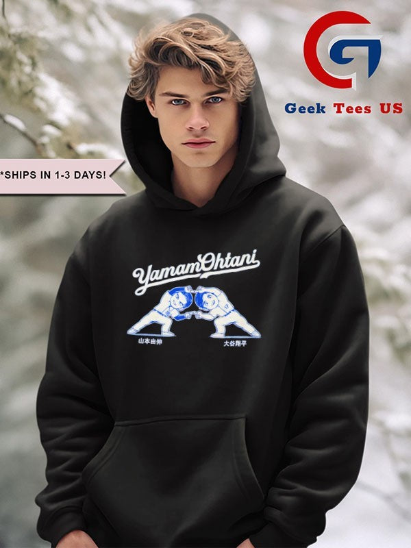 YamamOhtani Yoshinobu Yamamoto and Shohei Ohtani Fusion shirt Unisex , , , Long Sleeve Tee