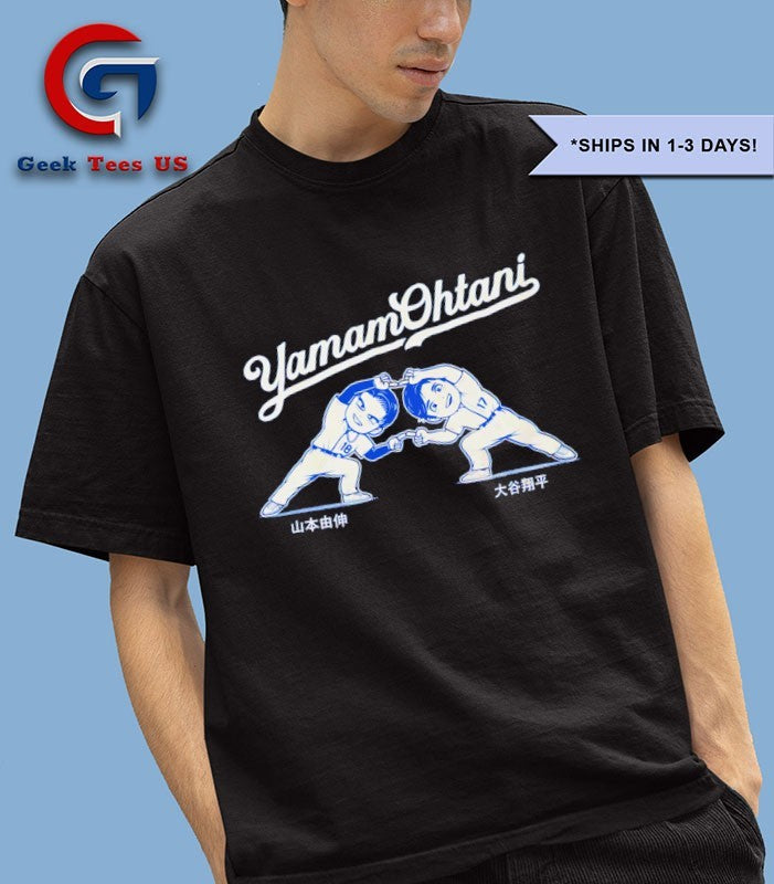 YamamOhtani Yoshinobu Yamamoto and Shohei Ohtani Fusion shirt Unisex , , , Long Sleeve Tee