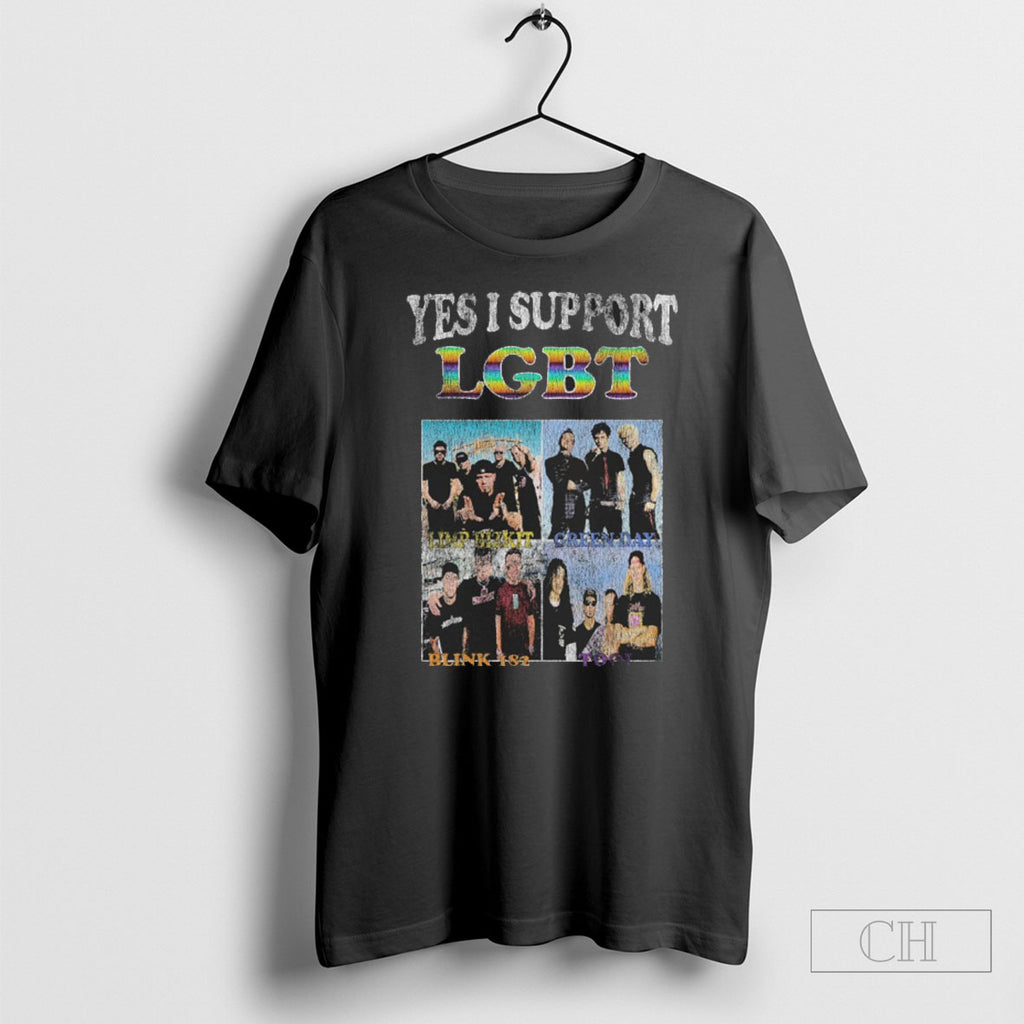Yes I Support Lgbt Boy Band Shirts