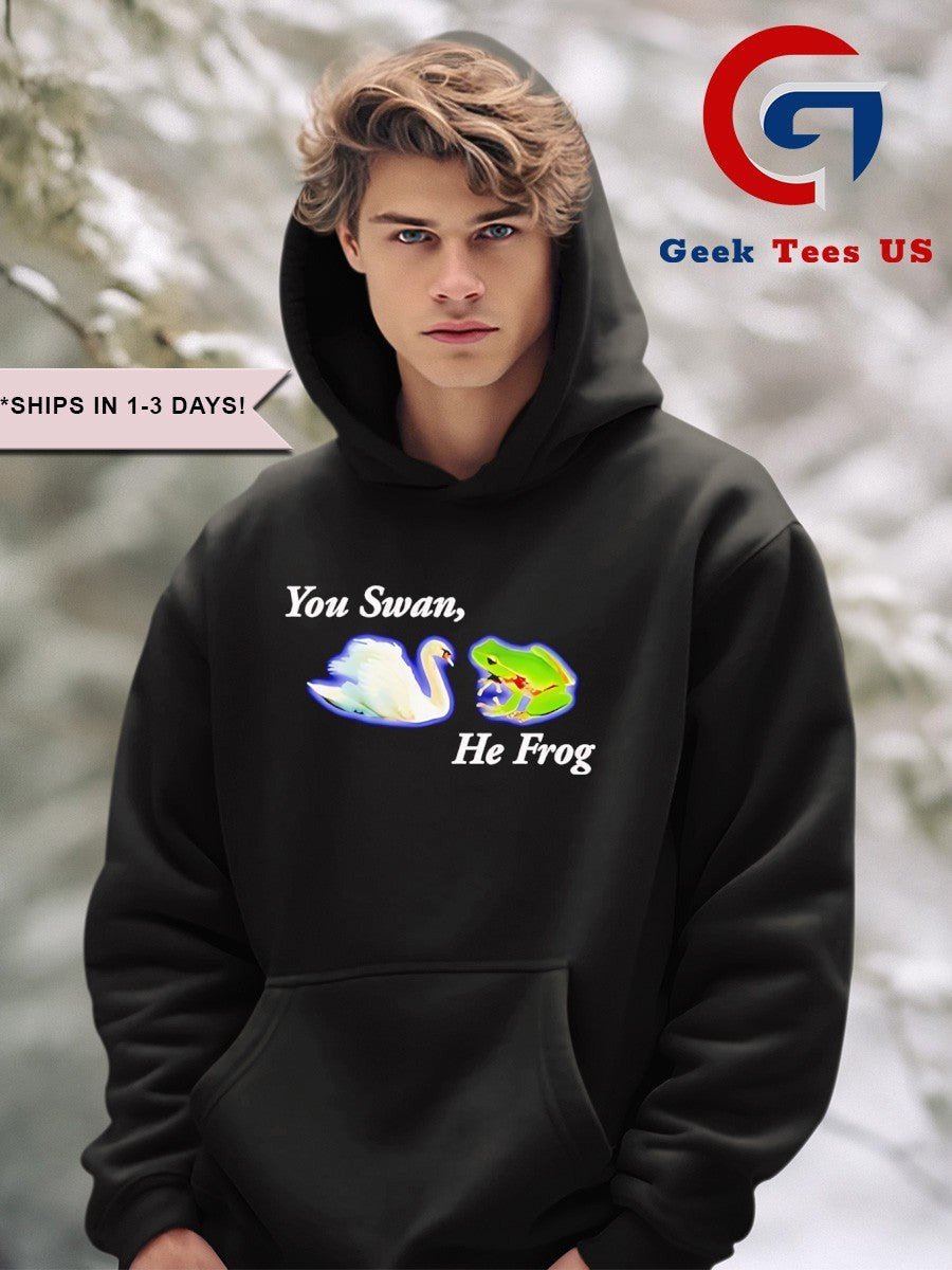 You swan he frog meme shirt Unisex , , , Long Sleeve Tee