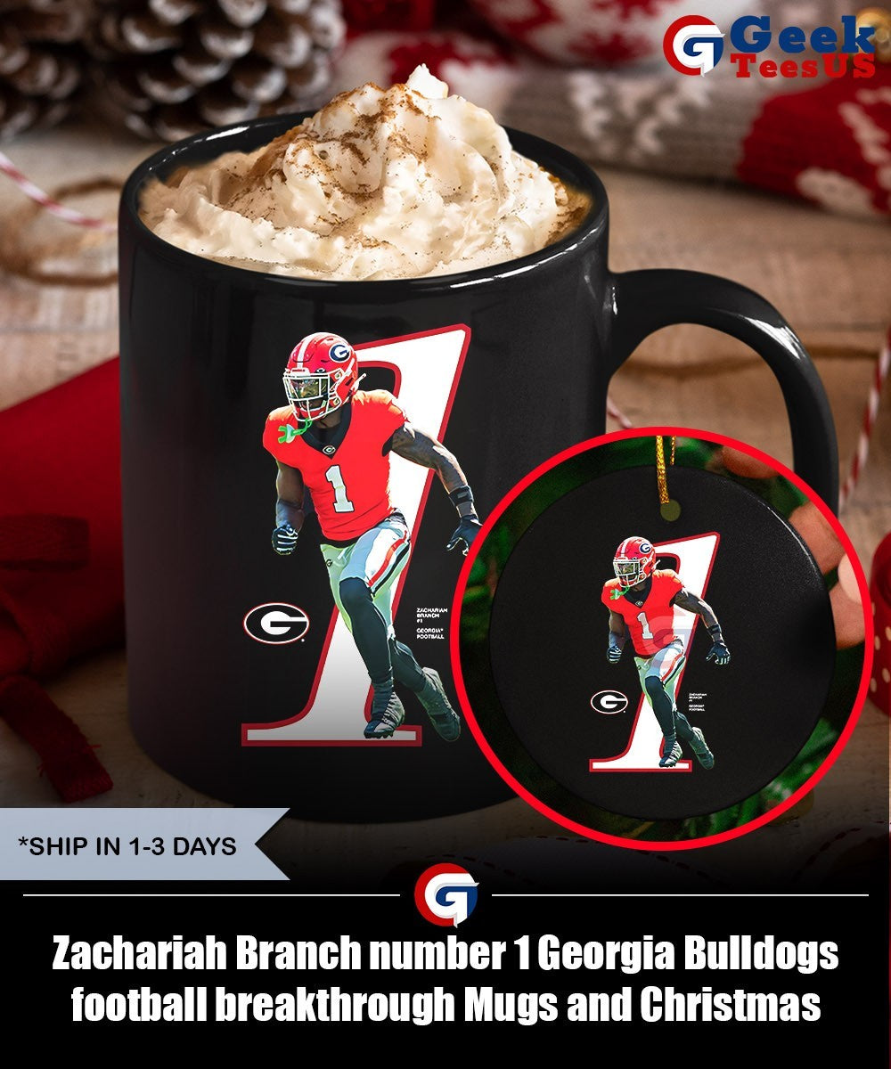 Zachariah Branch number 1 Georgia Bulldogs football breakthrough shirt Unisex , , , Long Sleeve Tee
