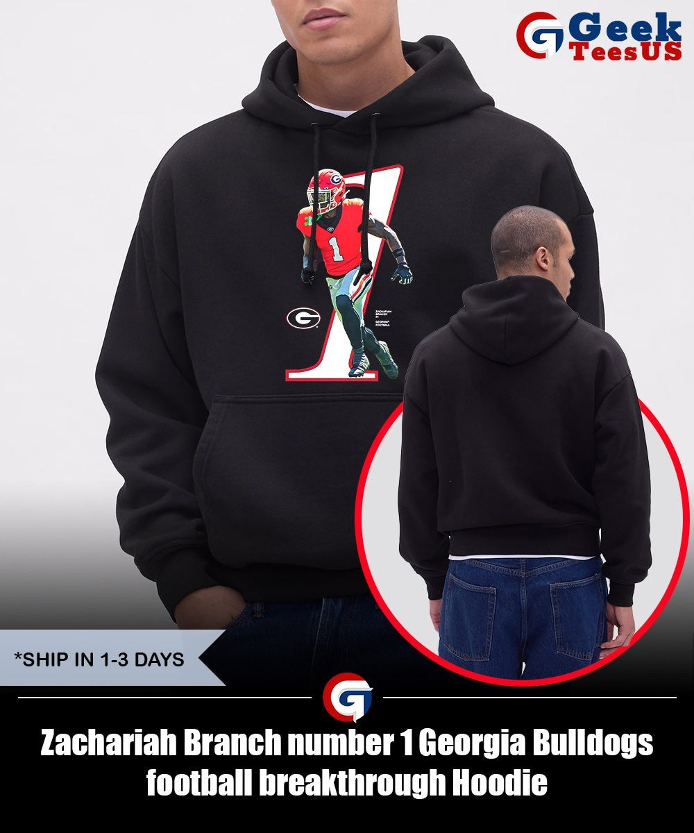 Zachariah Branch number 1 Georgia Bulldogs football breakthrough shirt Unisex , , , Long Sleeve Tee