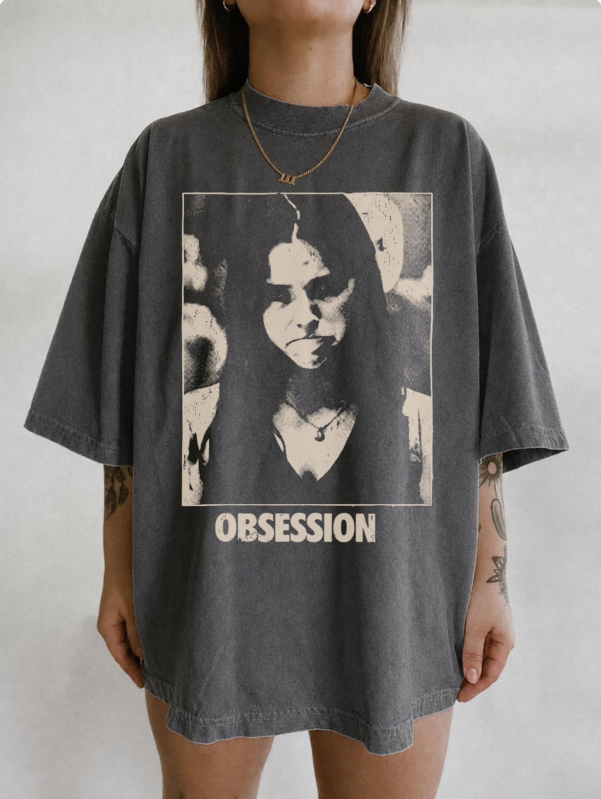 Vintage Obsession Frowning Nikki Gothic Horror Tee Unisex