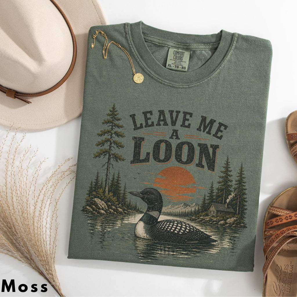 Leave Loon Bird Lover Minimalist Nature Outdoor Loon Unisex