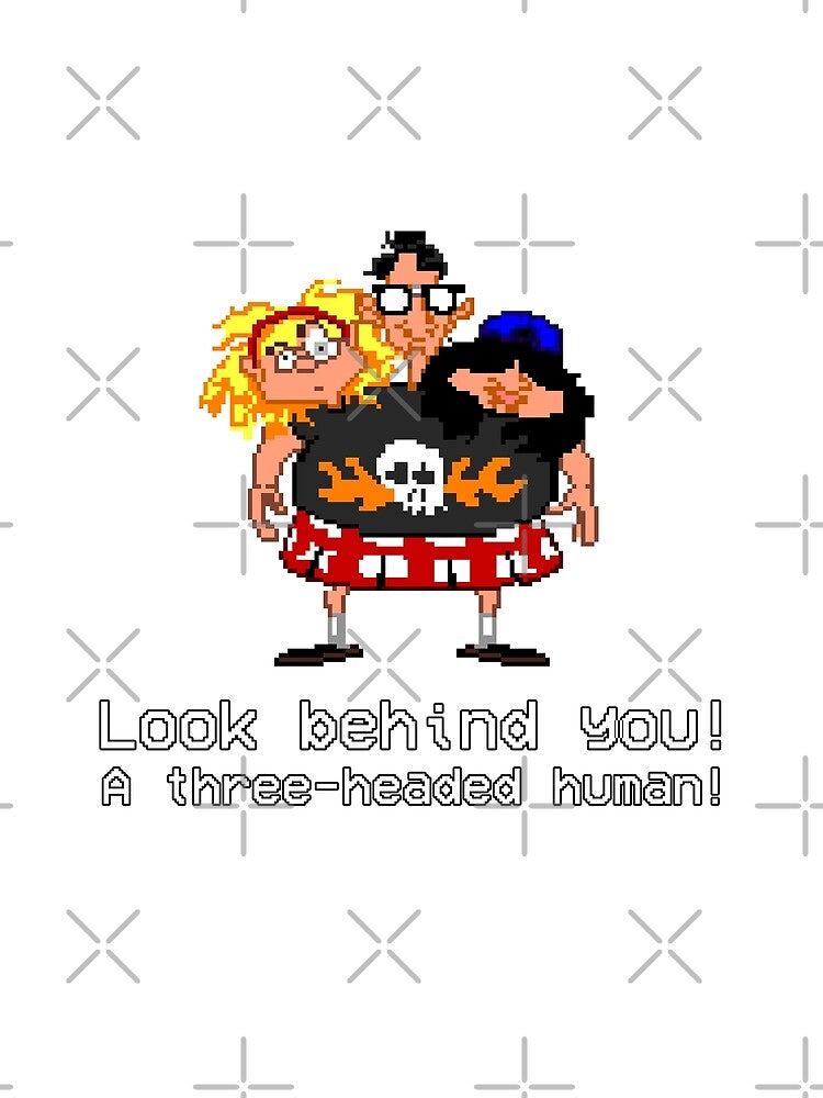 Look behind you! A three - headed human! by Mishmi