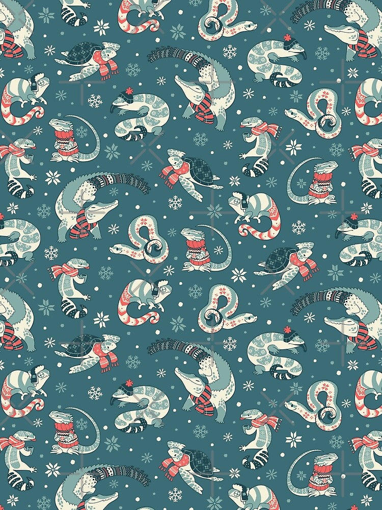 Winter herps in dark blue by Colordrilos