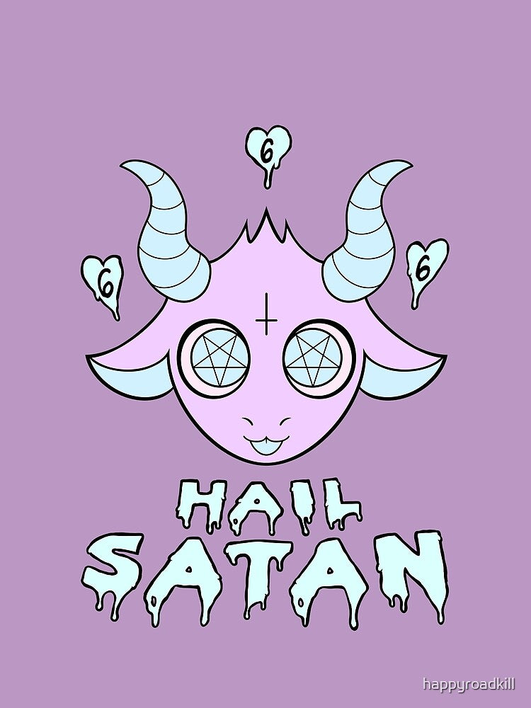 All Hail Pastel Goth Satan 666 by happyroadkill