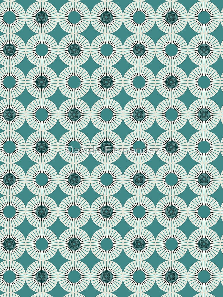 Mid-Century Modern Pattern by Davida Fernandez Unisex , , , Long Sleeve Tee