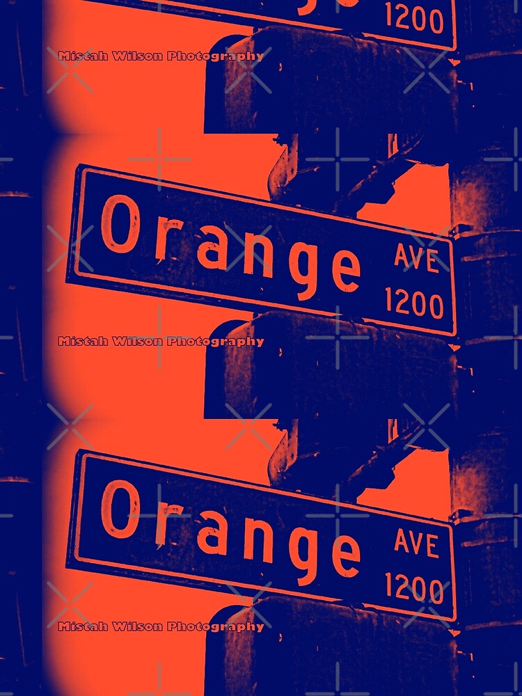 Orange Avenue, Long Beach, CA by Mistah Wilson by The Street Sign Store Unisex , , , Long Sleeve Tee