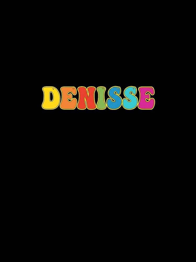 ❤️ Denisse Personalized Name Wavy Retro Shirt, Coffee Mug, Sticker Gift by HelixPedia