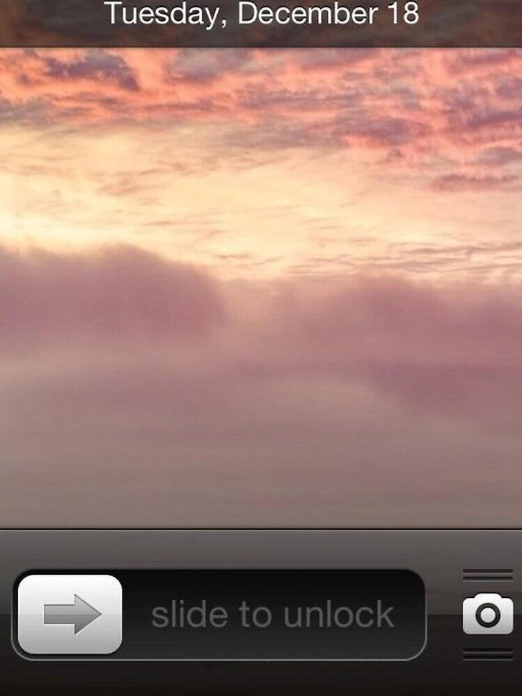 “slide to unlock” old phone screensaver by meuliasshop