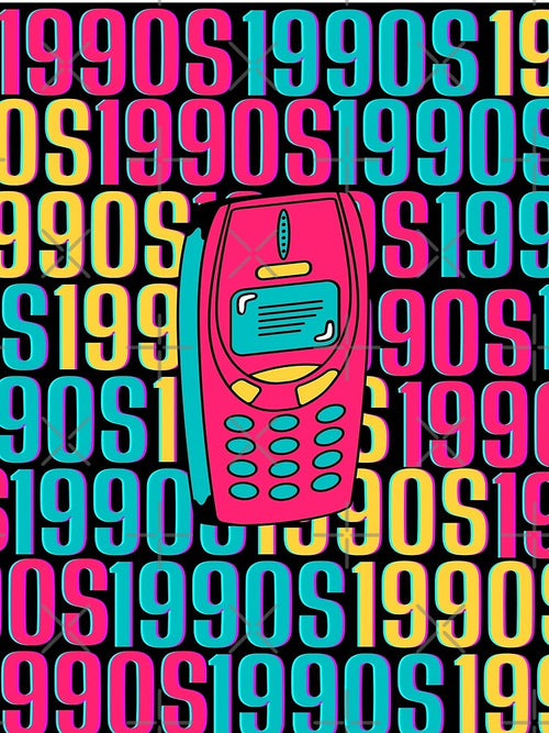 1990s retro design 4 - Black Background by PunjabanJatti