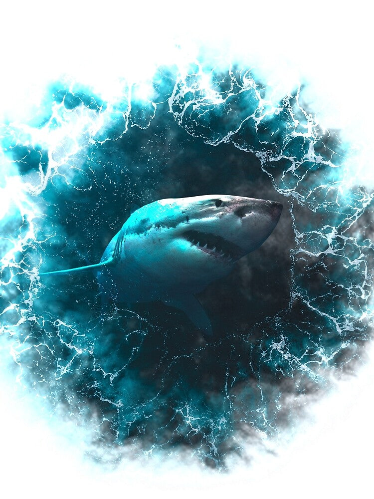Great white shark by P-aws
