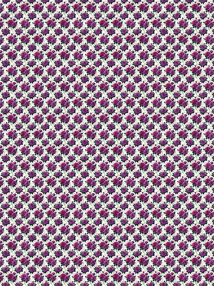 Timeless Elegance: Deep Plum Rose Botanical Art by AmDecor