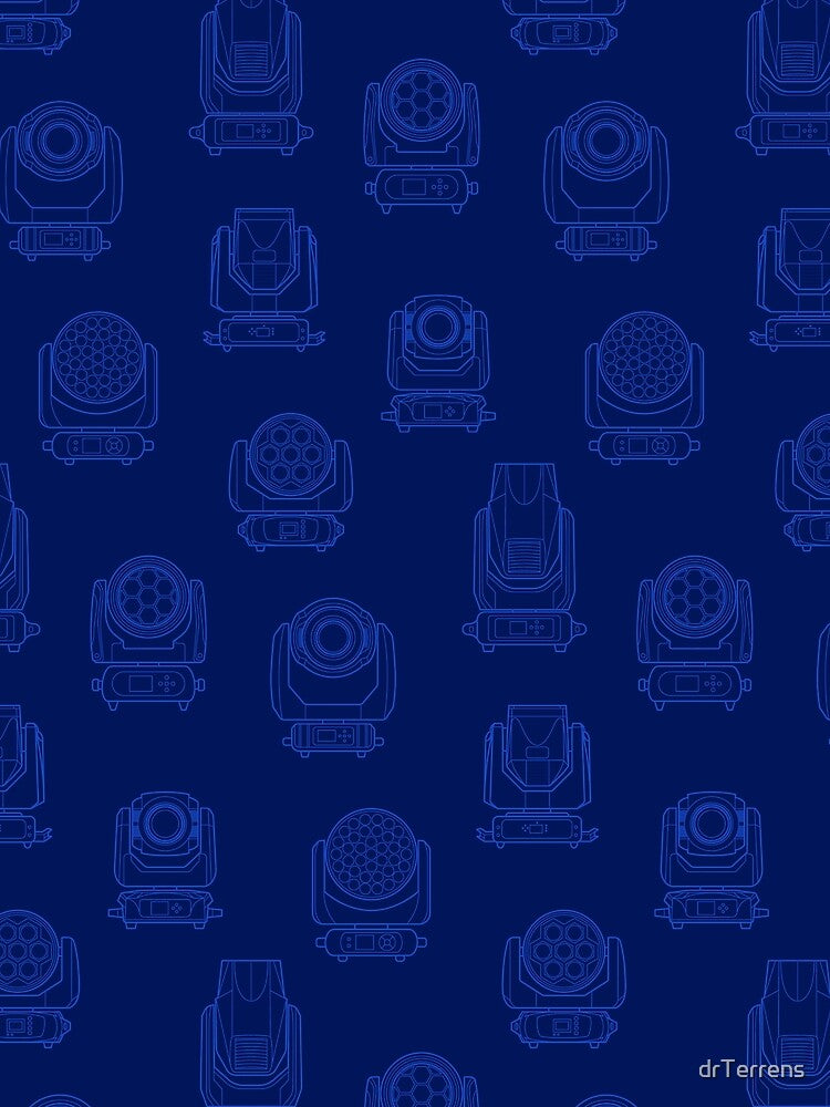 Moving Head Stage Lighting Blueprint Pattern by drTerrens
