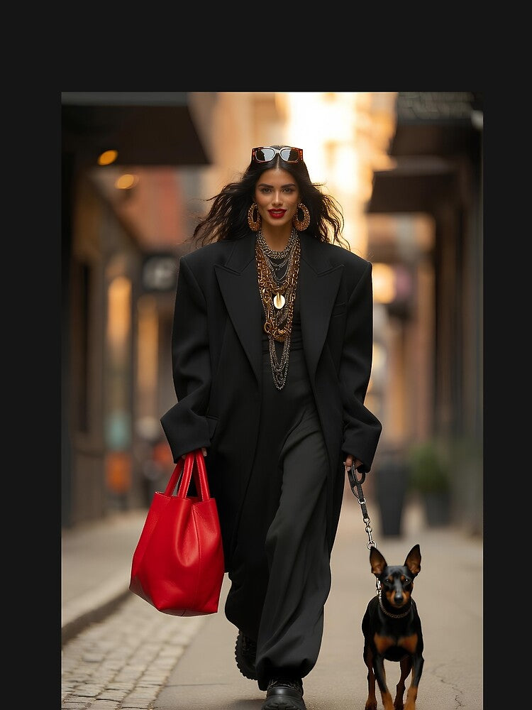 City Chic — Street Style with Dog by Sofiko Morena