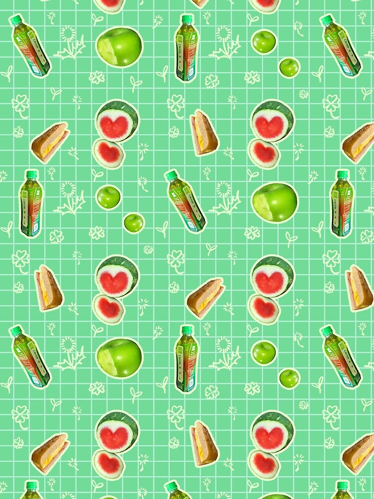 Suika Green Pattern by Bean-Dogg
