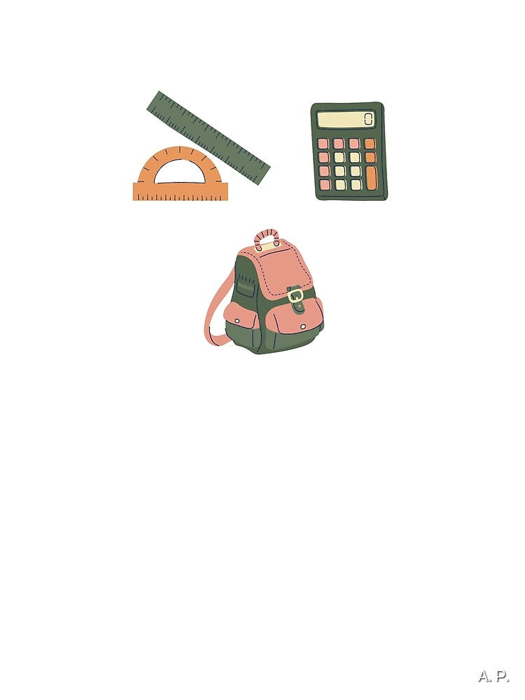 Architecture Student University Backpack and Tools by A. P.