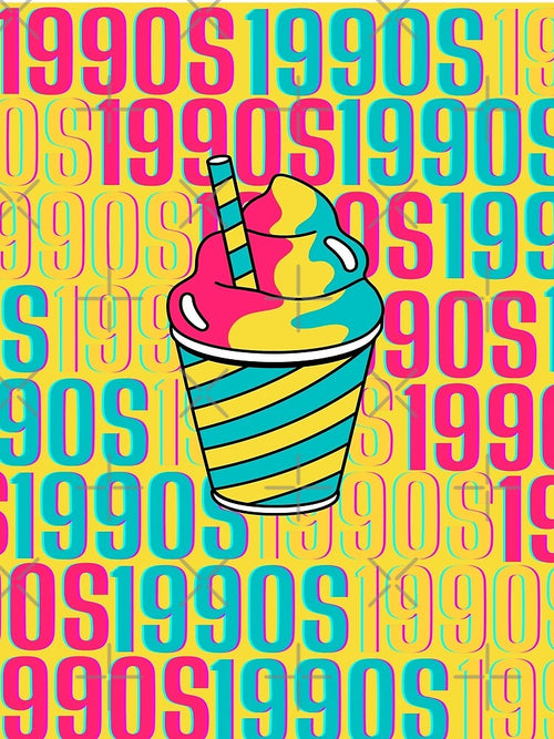 1990s retro design 7 - OG Yellow Background by PunjabanJatti