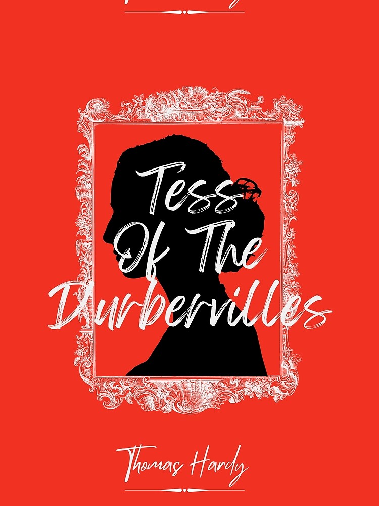 Tess of the d'Urbervilles - Thomas Hardy-red- Book cover by Novelnook