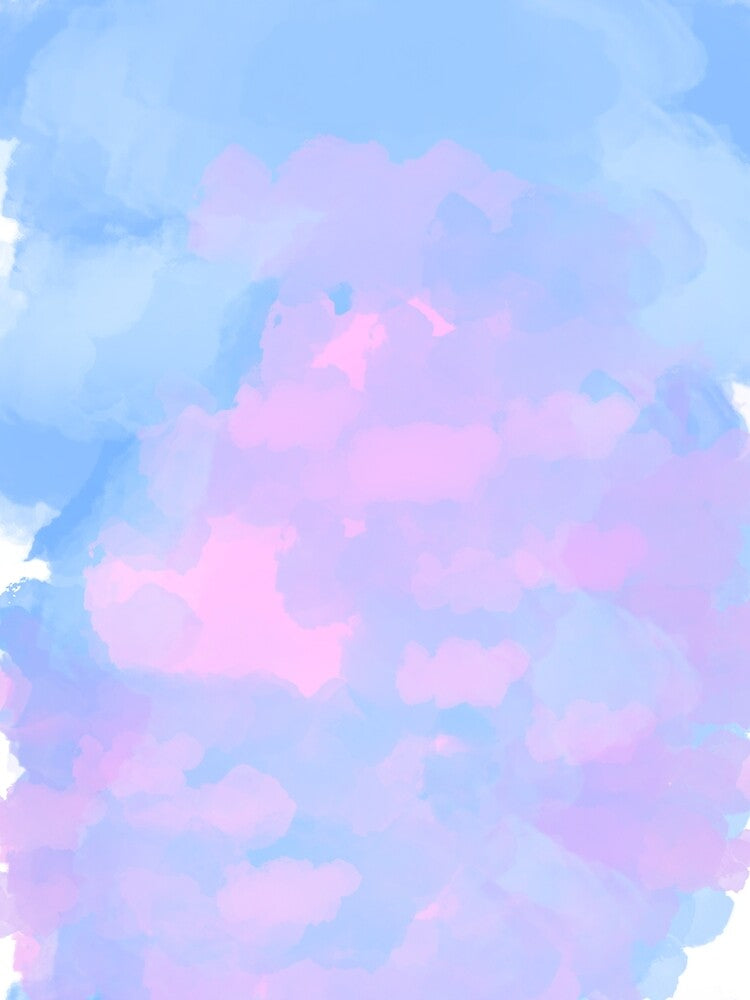 Vibrant Cotton Candy Clouds on Black by DreamerX