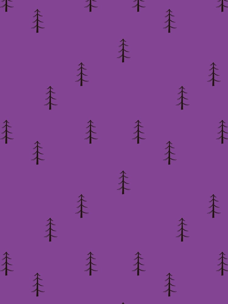 Minimalist Forest on Purple by KSimpson838