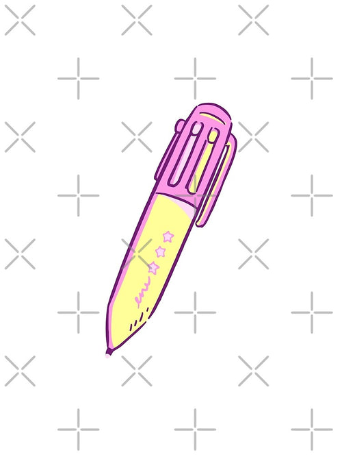 90s Retro Multicolor Pen by Veriepear