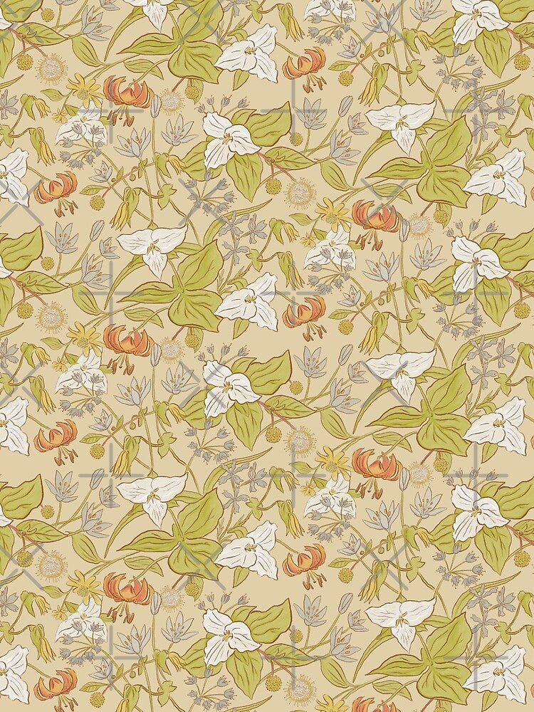 Wildflowers of the Midwestern United States in Earth Tones by vinpauld