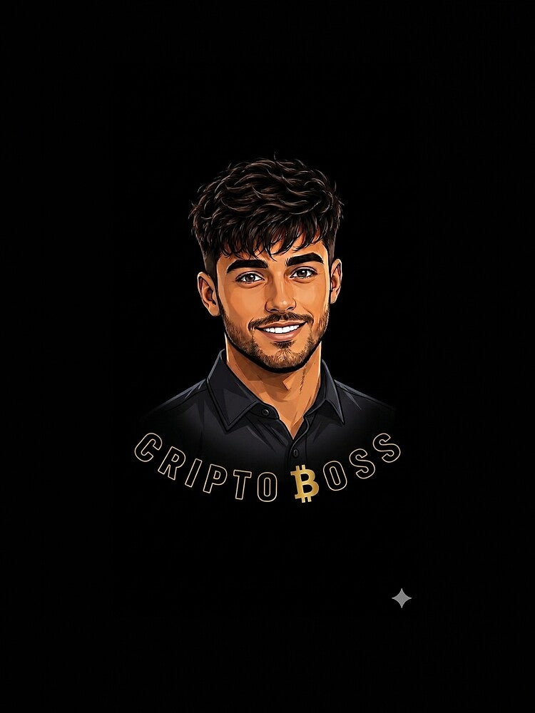Cripto Boss Bitcoin Vector Illustration Art by BlueMandarin