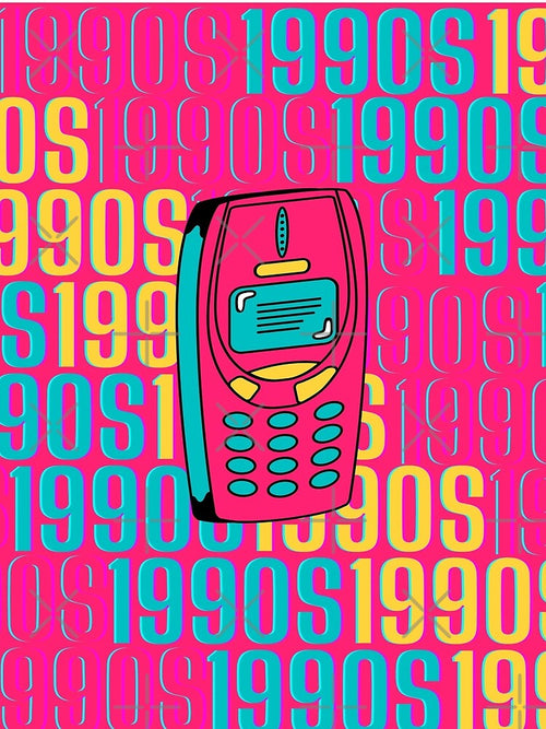 1990s retro design 4 - OG Pink Background by PunjabanJatti