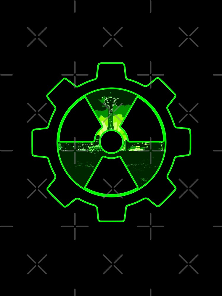 New Vegas Fallout Nuclear Vault Logo Symbol 3 4 Sole Survivor Wanderer Gaming Gamer Neon Warning 111 101 by SugaredTea