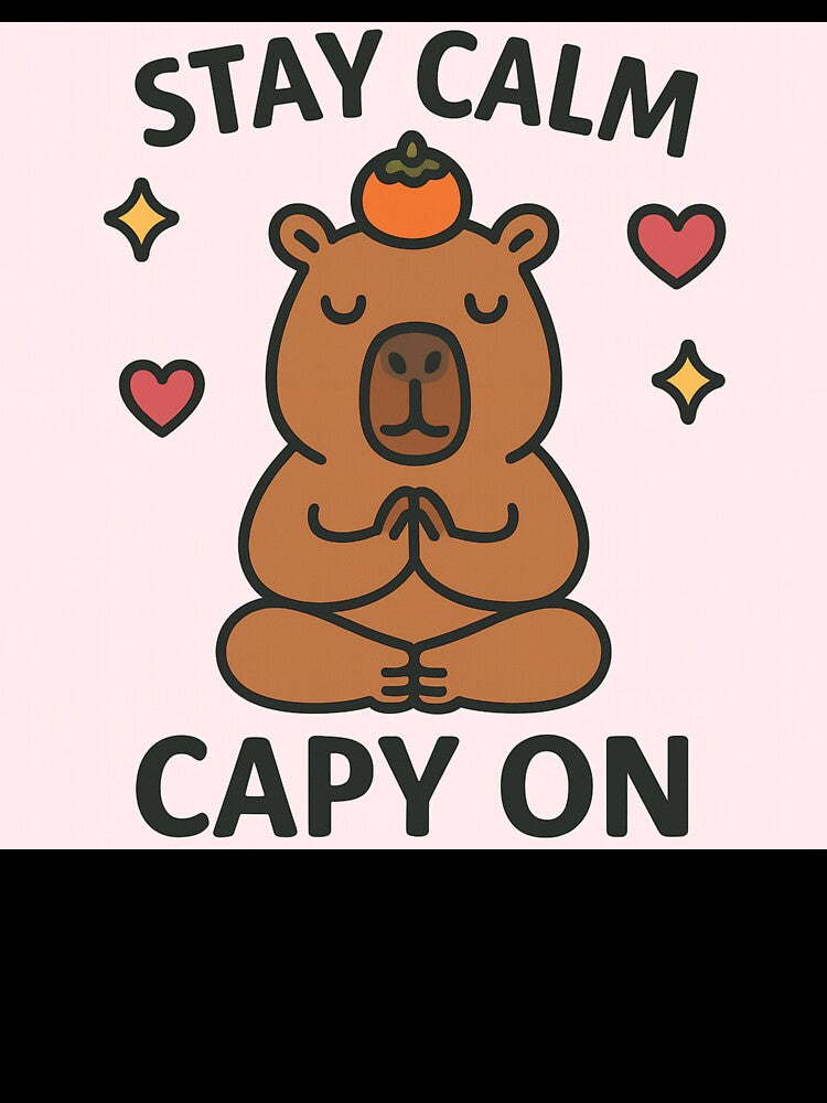 Stay Calm & Capy On by Lotus Love Tarot