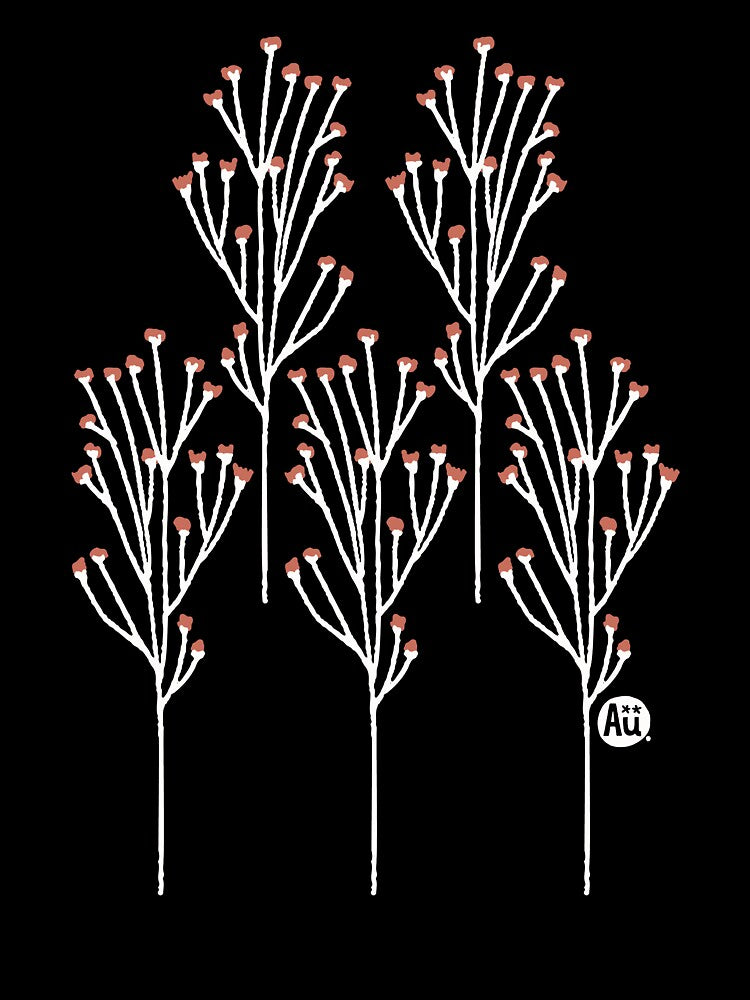 Sweet Tiny Wildflower [steel blue] by Aia UENO design