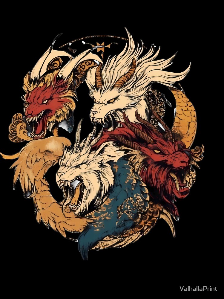 Elemental Guardians Mystic Beasts by ValhallaPrint