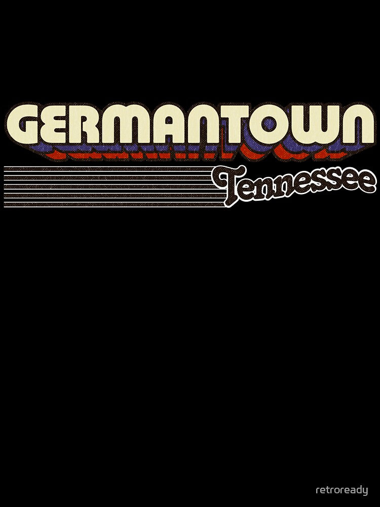 Germantown, Tennessee | Retro Stripes by retroready