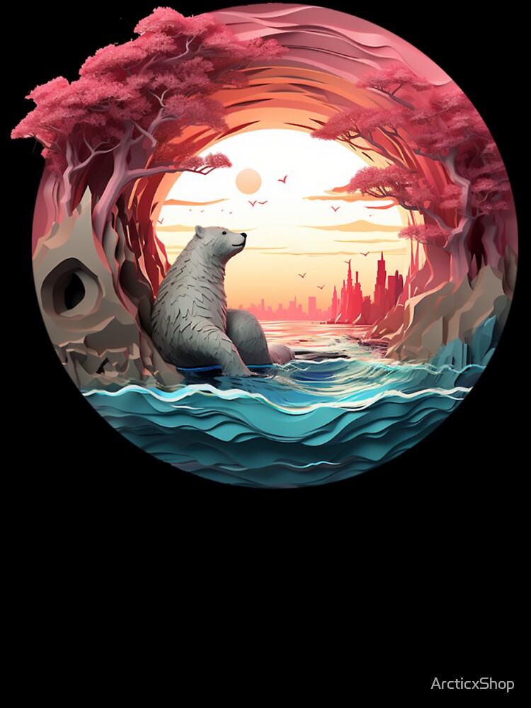 Vaporwave Polarbear by ArcticxShop