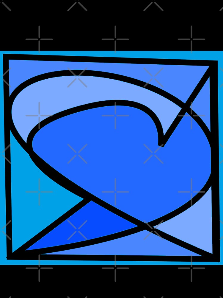 Blue modern art abstract arrow by AurelsPrints Unisex , , , Long Sleeve Tee