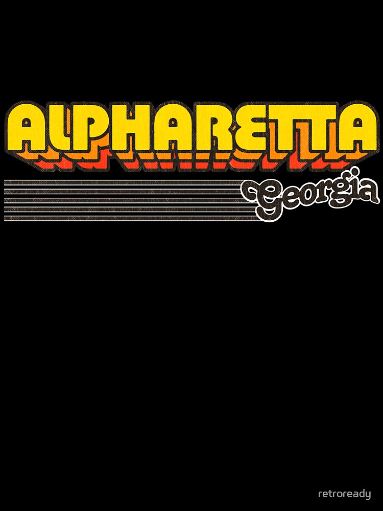 Alpharetta, Georgia | Retro Stripes by retroready