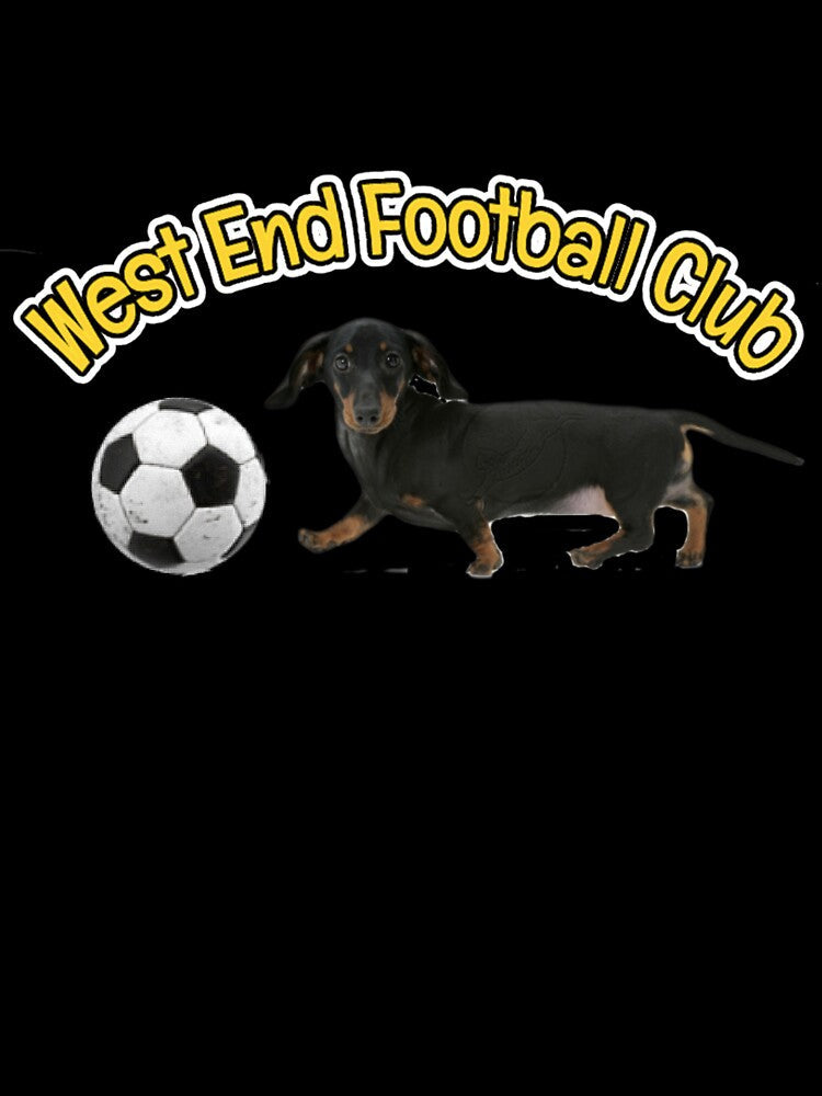 West End Football Club sausage dog design by West End FC Unisex , , , Long Sleeve Tee
