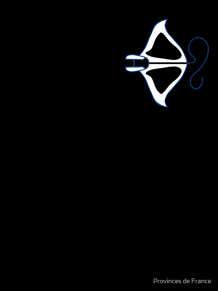Two-tone linear stylized manta by Provinces de France