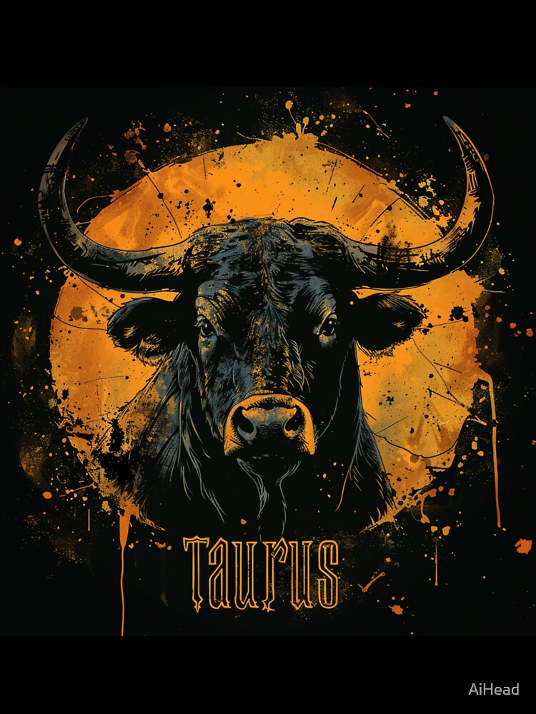 Grunge Style Taurus Zodiac Sign by AiHead