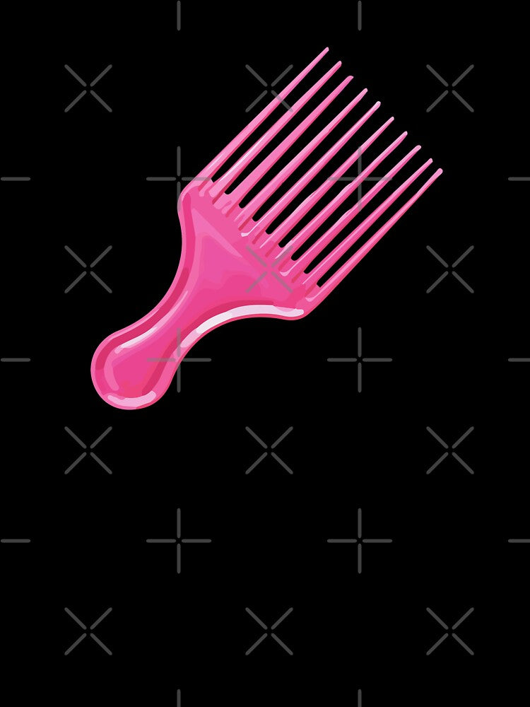 Hair comb, hairdresser / design pink comb barber salon by marina ralston