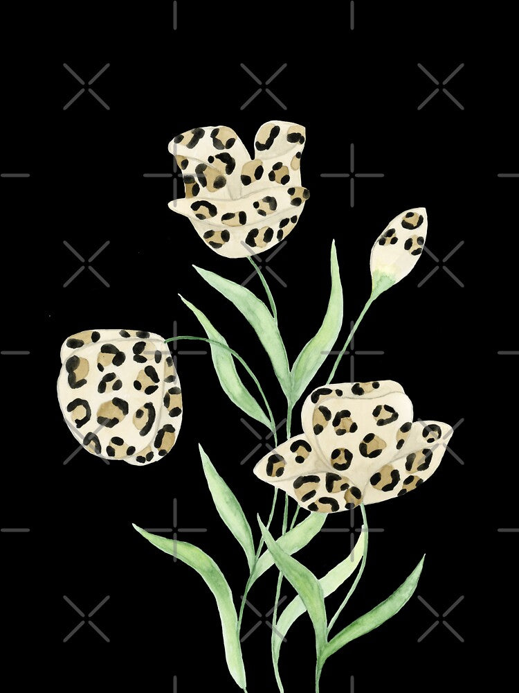 Wild Flowers - Leopard Print 1 by Wyndee Breheny